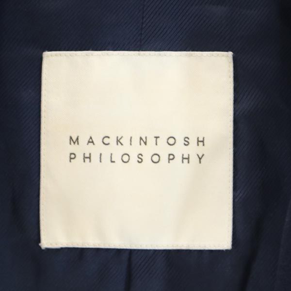 MACKINTOSH PHILOSOPHY マッキントッシュフィロソフィー 三陽商会 ステンカラーコート 38 紺 メンズ