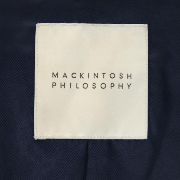 MACKINTOSH PHILOSOPHY マッキントッシュフィロソフィー 三陽商会 ステンカラーコート 38 紺 メンズ