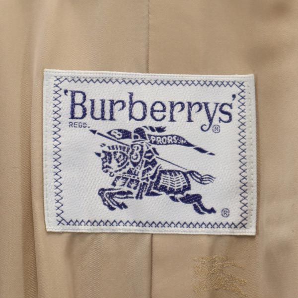 Burberrys バーバリーズ 90s カシミヤブレンド ウール ステンカラーコート 11AB3 ベージュ レディース