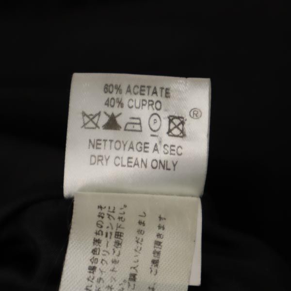 PAULE KA ポールカ ウール ノースリーブ ワンピース 36 ネイビー系 バックジップ レディース