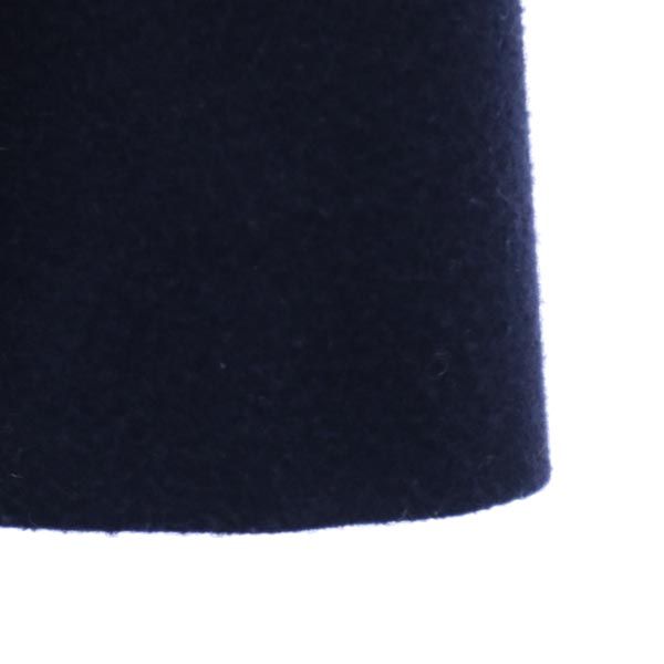 PAULE KA ポールカ ウール ノースリーブ ワンピース 36 ネイビー系 バックジップ レディース