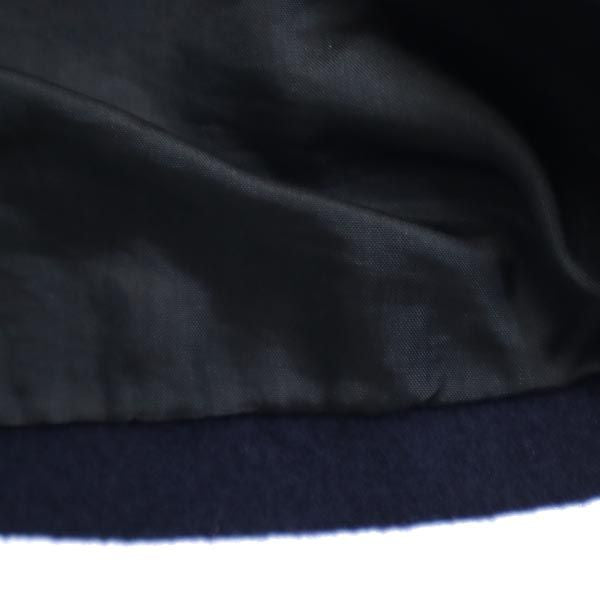 PAULE KA ポールカ ウール ノースリーブ ワンピース 36 ネイビー系 バックジップ レディース