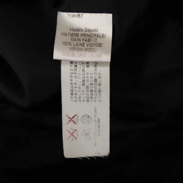 PAULE KA ポールカ ウール ノースリーブ ワンピース 36 ネイビー系 バックジップ レディース