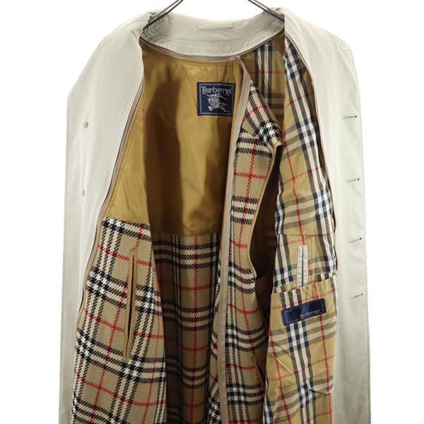 Burberrys バーバリーズ 90s ヴィンテージ 2WAY ステンカラーコート 92-170 アイボリー系 ライナー付き メンズ
