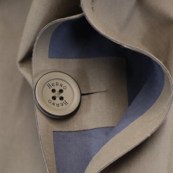 Herno ヘルノ ステンカラーコート 50 茶系 メンズ