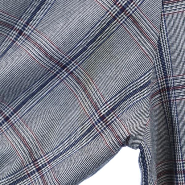 BLUE LABEL CRESTBRIDGE ブルーレーベルクレストブリッジ 三陽商会 チェック柄 7分袖 ワンピース 36 グレー系 レディース