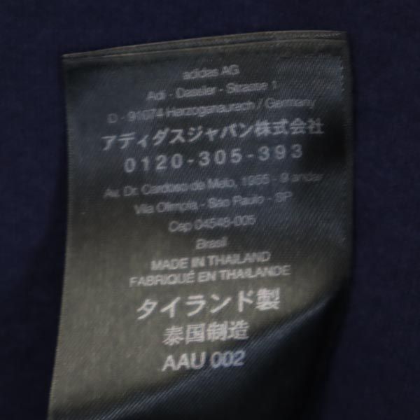 Y-3 ワイスリー ロゴ刺繍 半袖 フレンチスリーブ ワンピース S ネイビー レディース