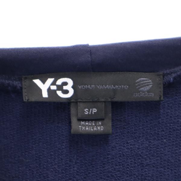 Y-3 ワイスリー ロゴ刺繍 半袖 フレンチスリーブ ワンピース S ネイビー レディース