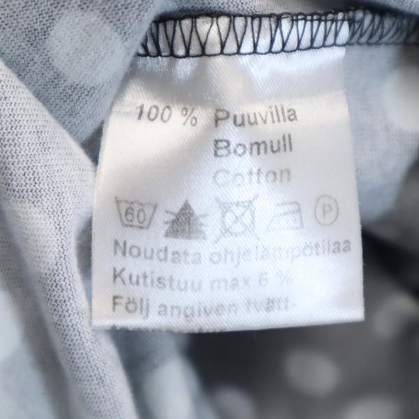 marimekko マリメッコ ドット柄 長袖 ロングワンピース S 黒系 レディース