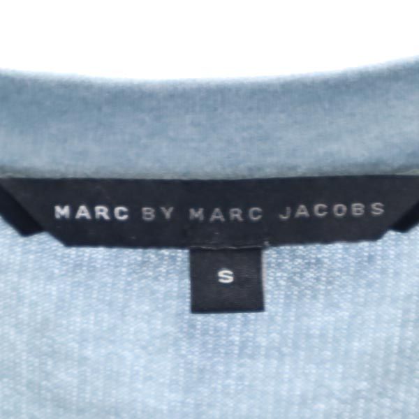 マークバイマークジェイコブス 半袖 パフスリーブ ワンピース S 水色系 MARC BY MARC JACOBS レディース