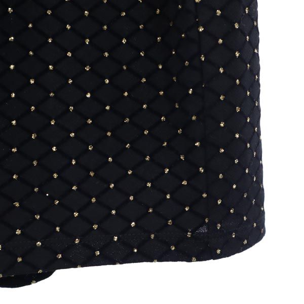 Michael Kors マイケルコース ラメ総柄 長袖 ワンピース M 黒系 レディース