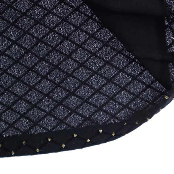 Michael Kors マイケルコース ラメ総柄 長袖 ワンピース M 黒系 レディース