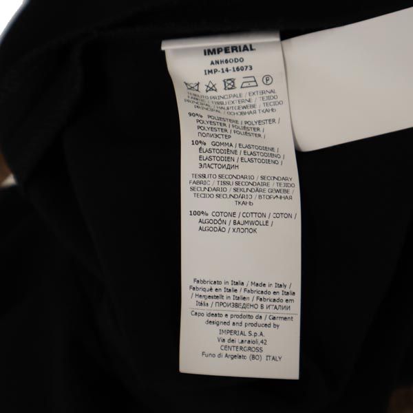 IMPERIAL インペリアル 長袖 ワンピース S ブラック系 バックジップ 袖リボン レディース