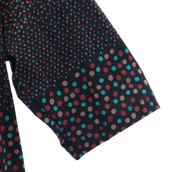 marimekko マリメッコ 総柄 7分袖 ワンピース M ブラック系 レディース