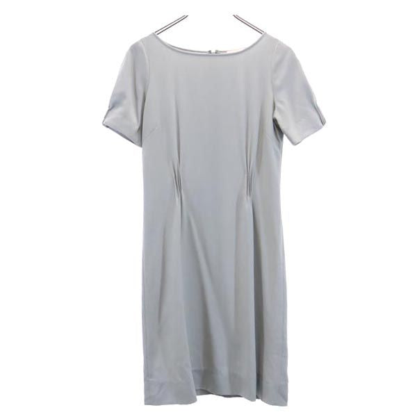 ANTEPRIMA アンテプリマ ウールブレンド 半袖 ワンピース 38 グレー系 バックジップ レディース