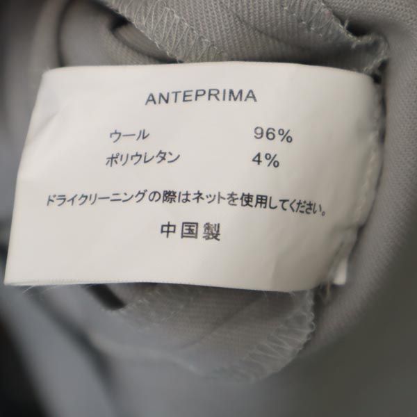 ANTEPRIMA アンテプリマ ウールブレンド 半袖 ワンピース 38 グレー系 バックジップ レディース