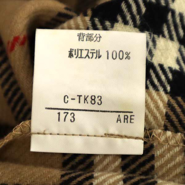 Burberrys バーバリーズ 90s チェック柄 ジャケット 9AR ベージュ×黒×赤 ライナー レディース