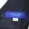 ブルーレーベルクレストブリッジ ノースリーブ フレア ワンピース 38 紺×白×ベージュ BLUE LABEL CRESTBRIDGE レディース