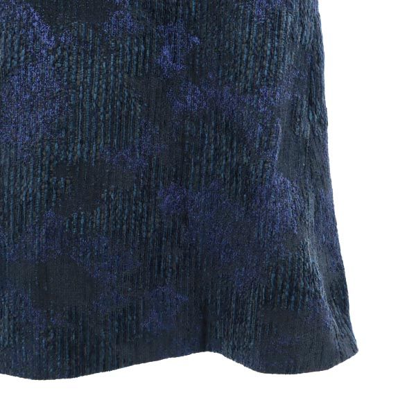 MAX&CO マックスアンドコー イタリア製 総柄 半袖 ワンピース 42 青系 レディース