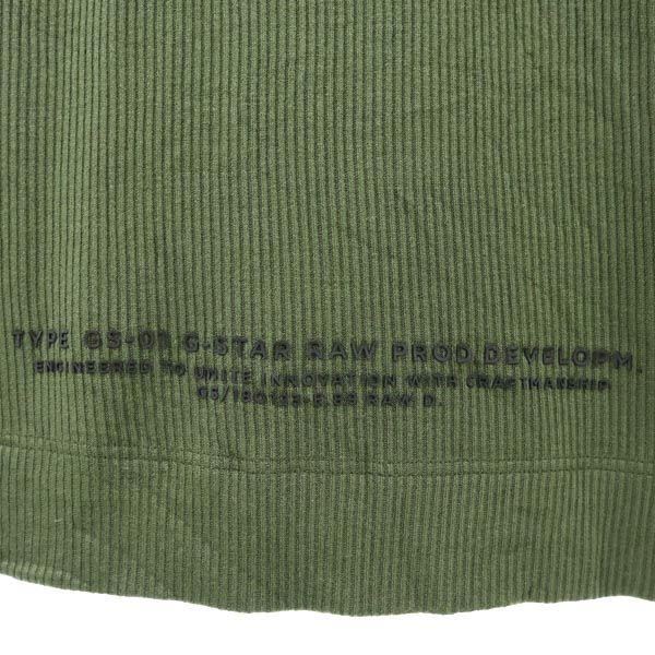 G-STAR RAW ジースターロウ 立体ロゴ 長袖 タートルネック ニット ワンピース S カーキ レディース