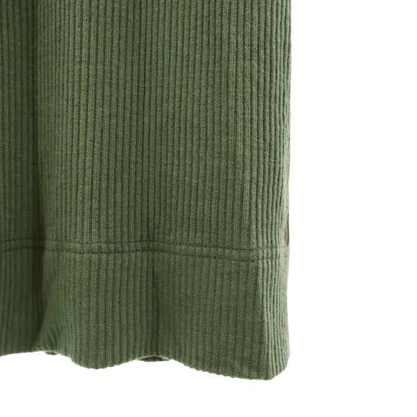 G-STAR RAW ジースターロウ 立体ロゴ 長袖 タートルネック ニット ワンピース S カーキ レディース