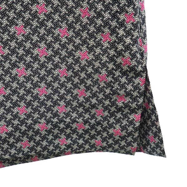 BALENCIAGA バレンシアガ イタリア製 総柄 長袖 ワンピース ブラック系 レディース