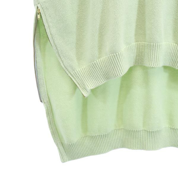 PUBLIC TOKYO パブリックトウキョウ 日本製 長袖 デザイン セーター FREE グリーン系 ニット レディース