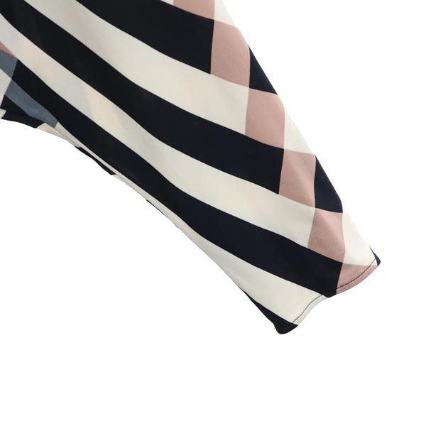 LANVIN ランバン 総柄 長袖 ドルマンスリーブ ワンピース T34 レディース