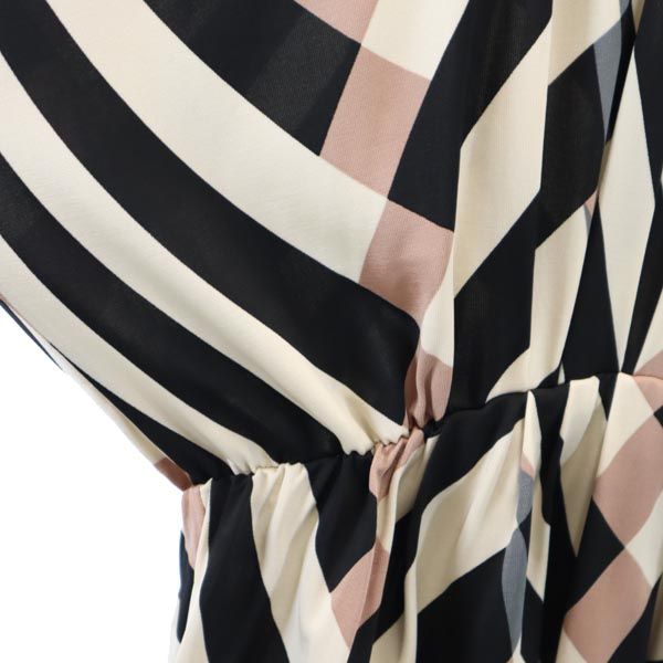 LANVIN ランバン 総柄 長袖 ドルマンスリーブ ワンピース T34 レディース