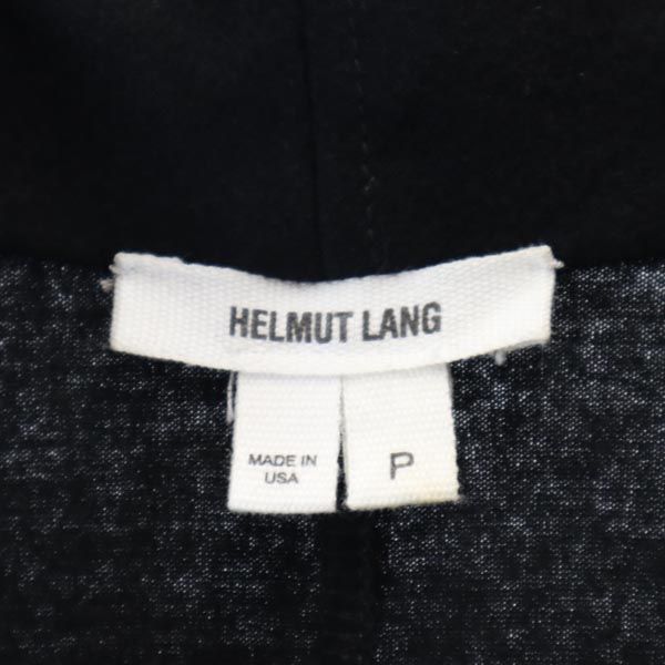 ヘルムートラング USA製 ウール 長袖 アシンメトリー ワンピース P 黒 HELMUT LANG レディース