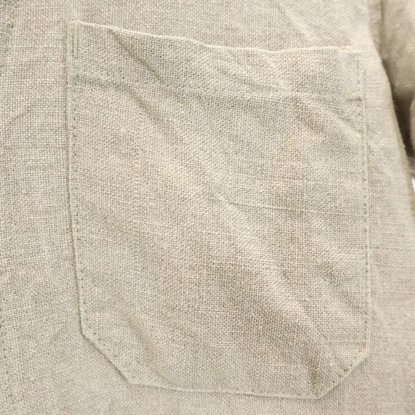 SABRE サーブル フランス製 シャツワンピース 38 ベージュ レディース