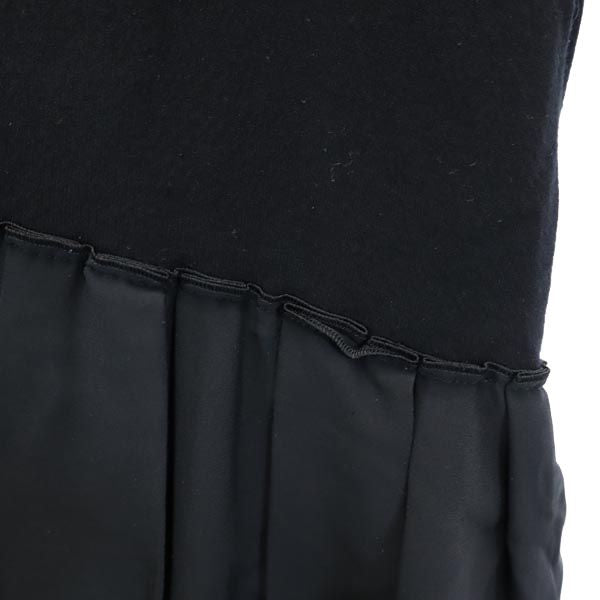 FOXEY NEW YORK フォクシーニューヨーク 日本製 長袖 ワンピース 38 黒 レディース