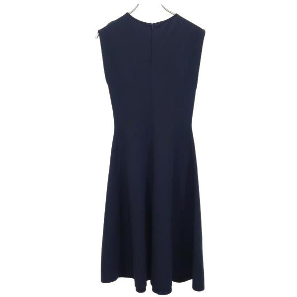 Stella McCartney ステラマッカートニー イタリア製 ノースリーブ ロングワンピース 40 紺 レディース