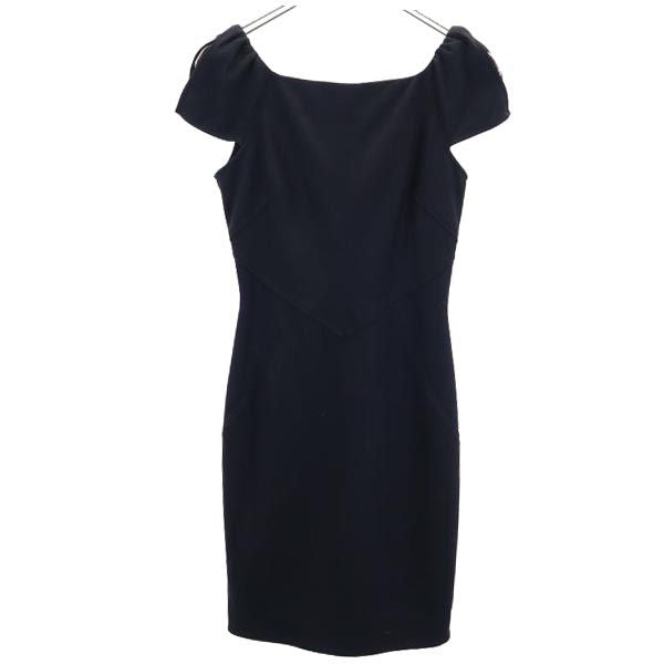 DIANE VON FURSTENBERG ダイアンフォンファステンバーグ 半袖 ワンピース 2 黒 レディース