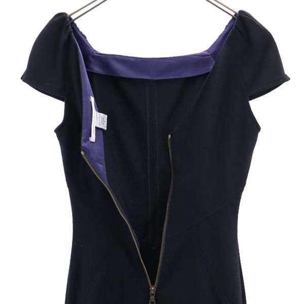 DIANE VON FURSTENBERG ダイアンフォンファステンバーグ 半袖 ワンピース 2 黒 レディース