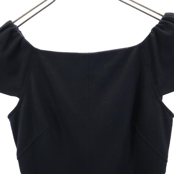 DIANE VON FURSTENBERG ダイアンフォンファステンバーグ 半袖 ワンピース 2 黒 レディース