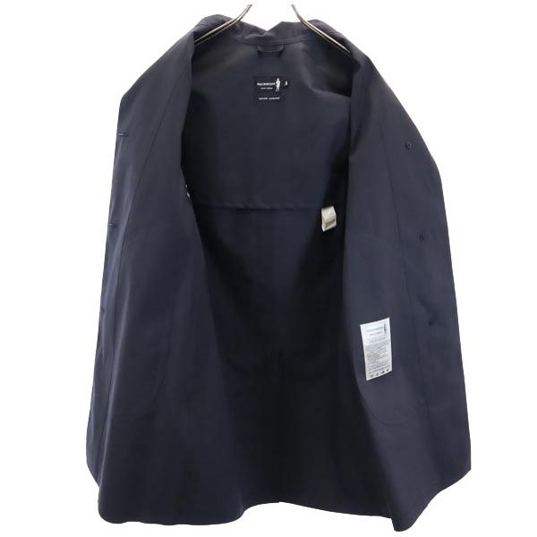 Mackintosh マッキントッシュ ステンカラーコート 34 黒 ハンドメイド レディース