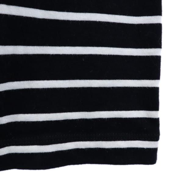 Kate Spade ケイトスペード ボーダー柄 長袖 ワンピース S 黒×白 レディース