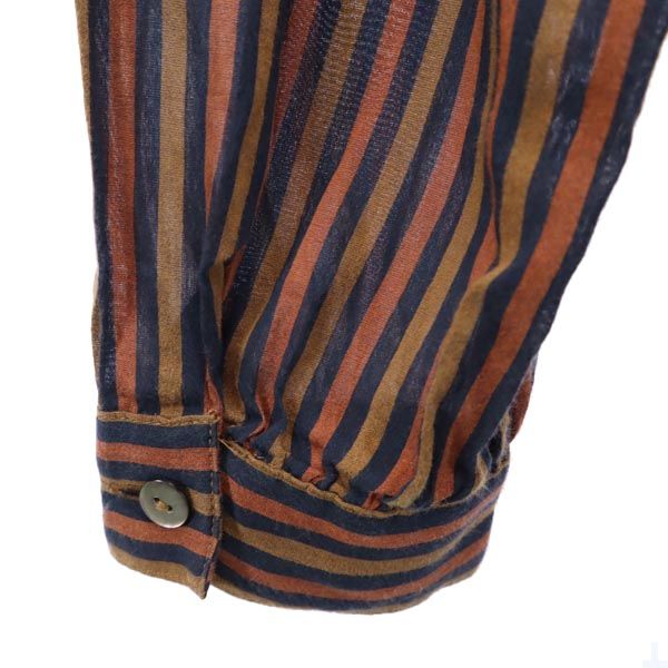 A.P.C. アーペーセー ストライプ柄 長袖 ワンピース S 茶系 レディース