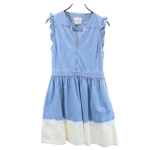 Kate Spade ケイトスペード ノースリーブ デニム ワンピース 4 レディース