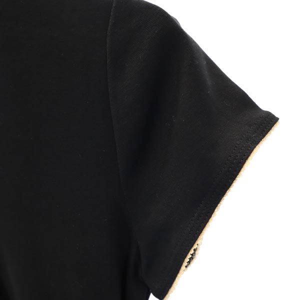 未使用 HELMUT LANG ヘルムートラング 半袖 デザイン ワンピース M ブラック系 レディース