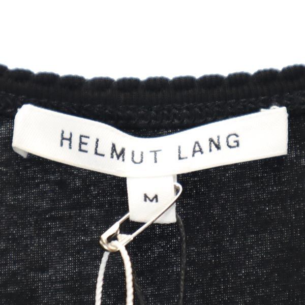 未使用 HELMUT LANG ヘルムートラング 半袖 デザイン ワンピース M ブラック系 レディース