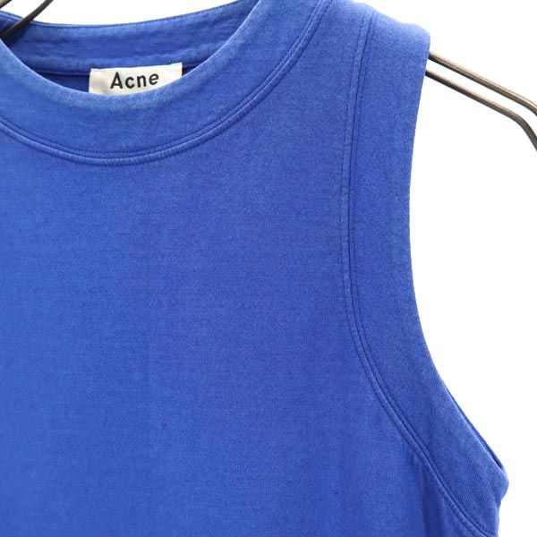 アクネストゥディオズ ノースリーブ カットオフ ワンピース XS ブルー系 ACNE STUDIOS レディース