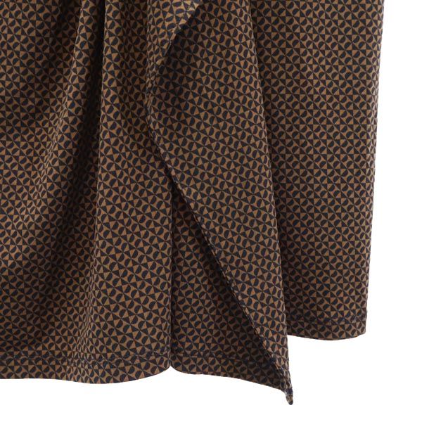 Michael Kors マイケルコース 総柄 半袖 フレンチスリーブ ワンピース XL ブラウン系 レディース