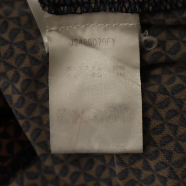 Michael Kors マイケルコース 総柄 半袖 フレンチスリーブ ワンピース XL ブラウン系 レディース