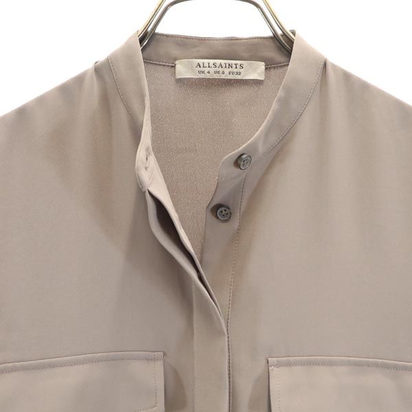 ALLSAINTS オールセインツ ノースリーブ シャツワンピース UK4(US0) ベージュ系 レディース