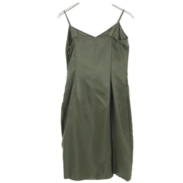 MAX&CO マックスアンドコー キャミワンピース 40 グリーン系 サイドジップ レディース