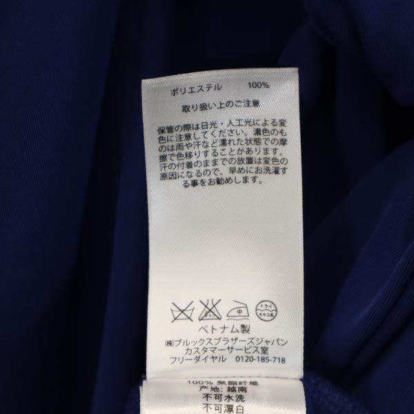 未使用 Brooks Brothers ブルックスブラザーズ 半袖 フレンチスリーブ ワンピース M 青 収納カバー付き レディース