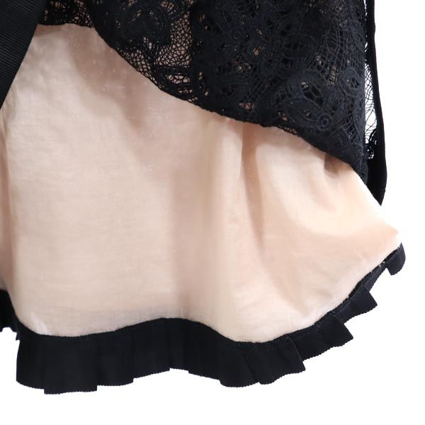 MARC BY MARC JACOBS マークバイマークジェイコブス ノースリーブ レース ワンピース 2 ブラック系 バックジップ レディース