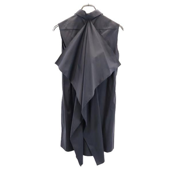 プラダ ノースリーブ ワンピース 38 ダークグレー PRADA レディース